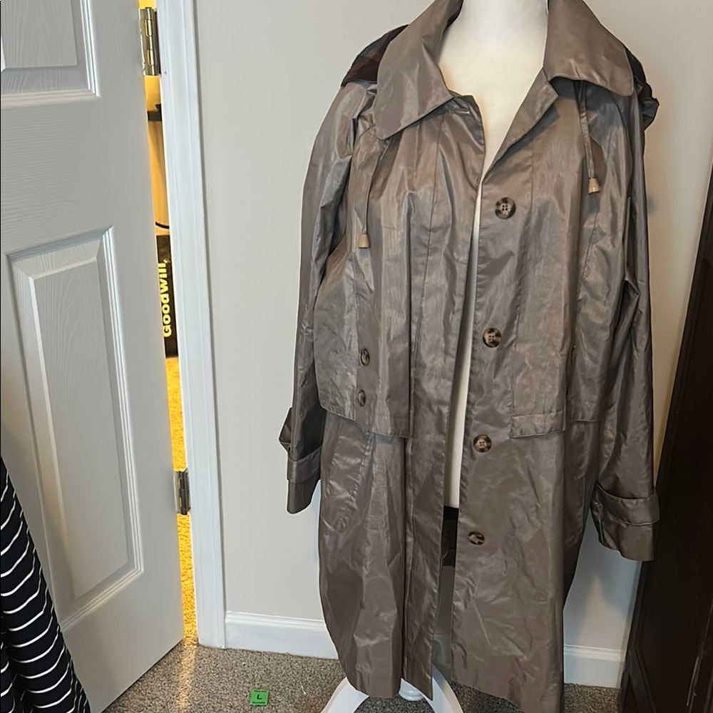 British Mist Plaid Coat